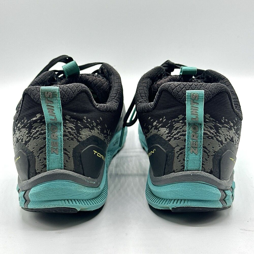 Altra Torin 4 Women's 7.5 Black Teal Athletic Running Sneakers Lace Up Low Top - Picture 9 of 15